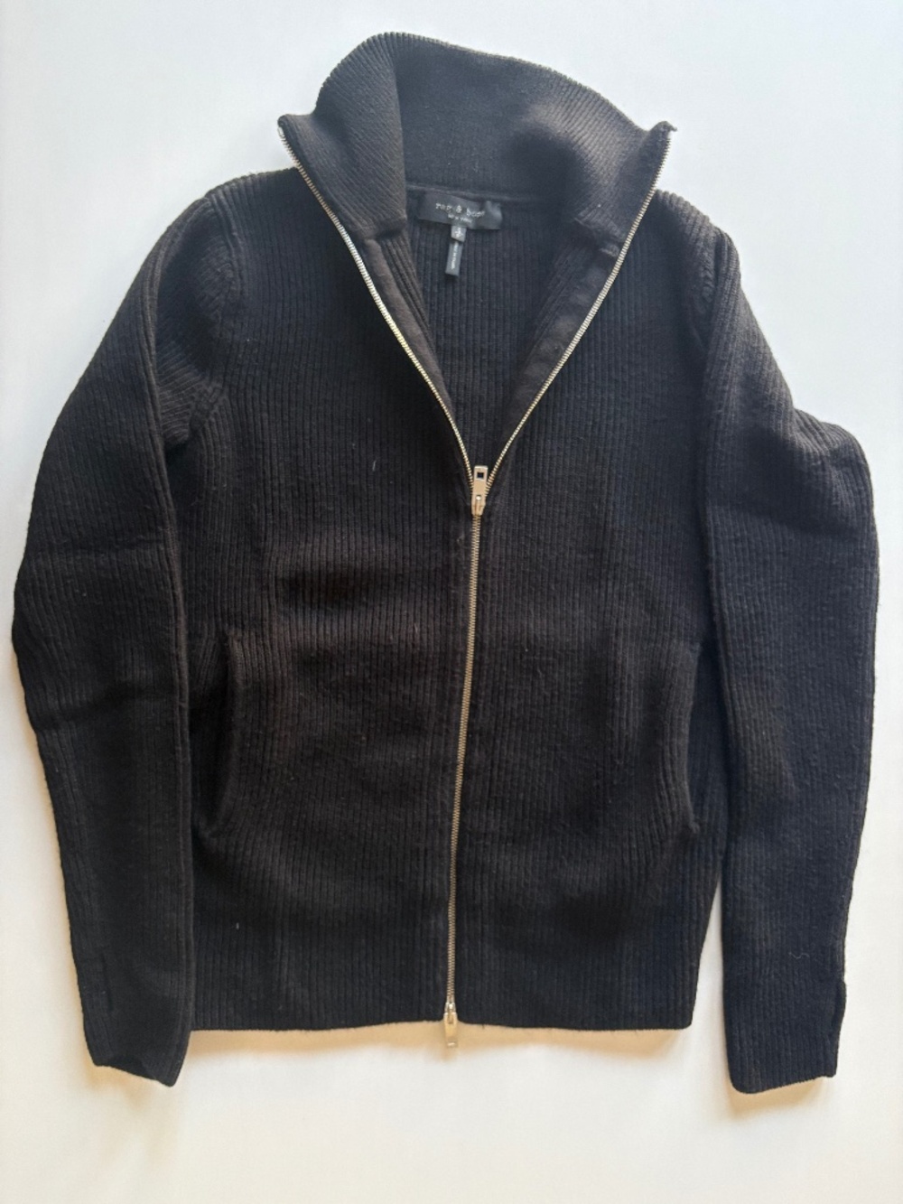 Rag and Bone Heavy Wool Zip Cardigan